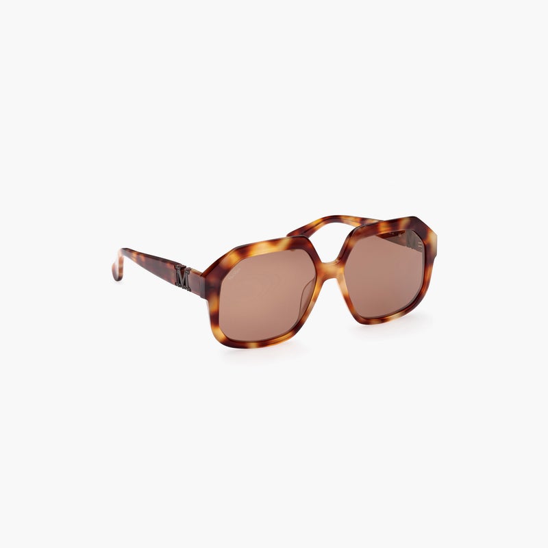 MaxMara Square Sunglasses for Women with Brown Lenses - Image 2
